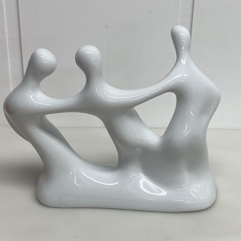 Vintage Naaman Fine Porcelain Abstract Figure Made in Israel Mid Century - Picture 2 of 9